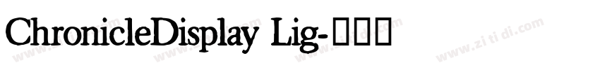 ChronicleDisplay Lig字体转换